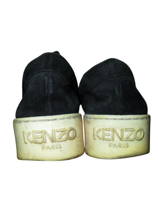 KENZO K-Skate canvas platform sneakers in black slip on 40 men\'s 8 women\'s 10 main image 5